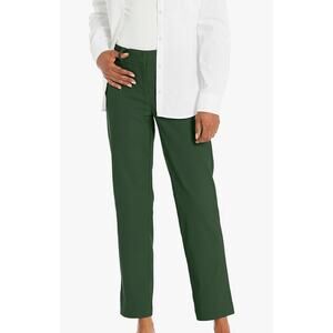 Nanette Lepore Olive Green Dress Pants Slash Pocket Trouser 10